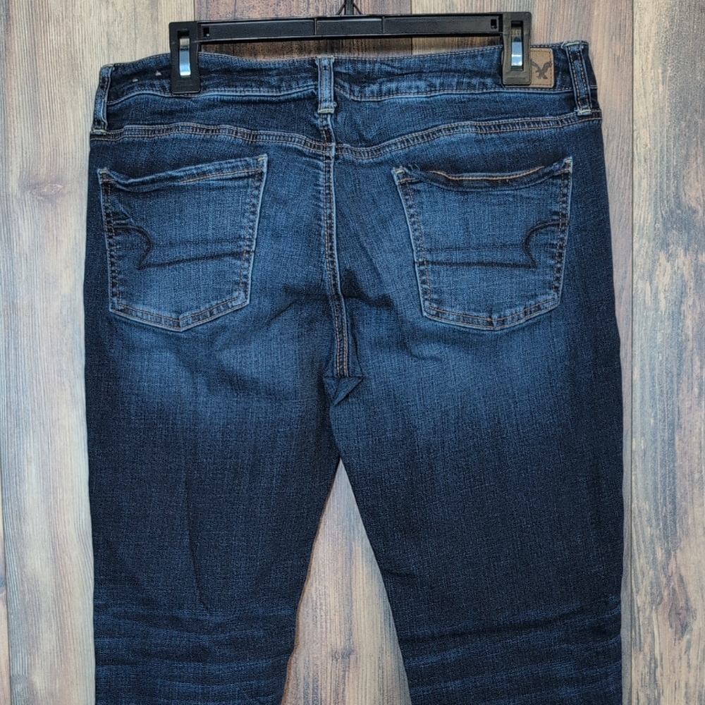 American Eagle Deep Indigo Vintage Jegging Jeans 12      F186